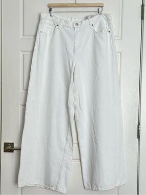 White Size 33/16 Tall GAP Low Slung UltraSoft Extra Baggy Jeans